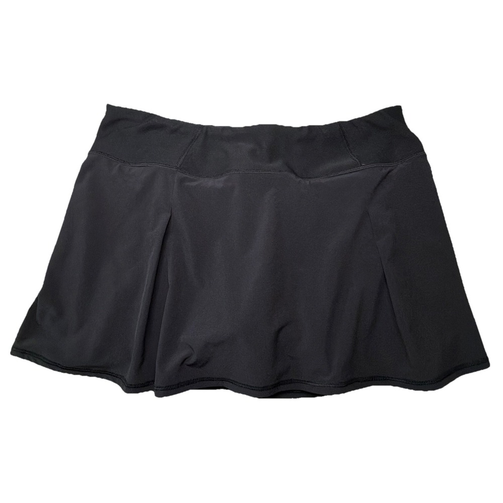 Lucy Athletic Skort Skirt Womens Large Black Running Tennis Golf Pickle Ball Gym